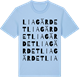 Blue Soul t-shirt med Liagärdet ordlek t-shirt