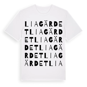 Liagärdet ordlek t-shirt – ekologisk bomull t-shirt från Pinshirt