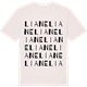 Vintage White t-shirt med Liane ordlek t-shirt