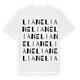 White t-shirt med Liane ordlek t-shirt