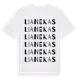 White t-shirt med Lianekas ordlek t-shirt