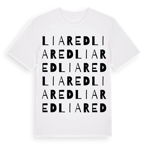 Liared ordlek t-shirt – ekologisk bomull t-shirt från Pinshirt