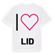 Jag älskar Lid t-shirt stort tryck
