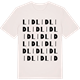 Vintage White t-shirt med Lid ordlek t-shirt