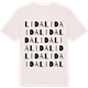 Vintage White t-shirt med Lida ordlek t-shirt
