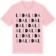 Pink Cotton t-shirt med Lida ordlek t-shirt