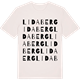 Vintage White t-shirt med Lidaberg ordlek t-shirt