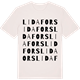 Vintage White t-shirt med Lidafors ordlek t-shirt