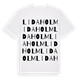 White t-shirt med Lidaholm ordlek t-shirt