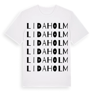 Lidaholm ordlek t-shirt – ekologisk bomull t-shirt från Pinshirt