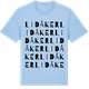Blue Soul t-shirt med Lidåker ordlek t-shirt