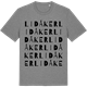 Mid Heather Gray t-shirt med Lidåker ordlek t-shirt