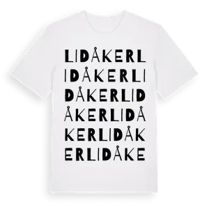 Lidåker ordlek t-shirt – ekologisk bomull t-shirt från Pinshirt