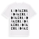 Lidåker ordlek t-shirt