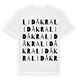 Lidåkra ordlek t-shirt