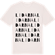 Vintage White t-shirt med Lidarna ordlek t-shirt