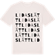 Vintage White t-shirt med Lidaslätt ordlek t-shirt