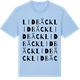 Blue Soul t-shirt med Lidbäck ordlek t-shirt