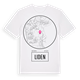 White t-shirt med Liden t-shirt