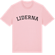 Pink Cotton t-shirt med Liderna böjd t-shirt