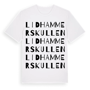 Lidhammerskullen ordlek t-shirt – ekologisk bomull t-shirt från Pinshirt