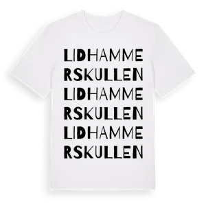 Lidhammerskullen ordlek t-shirt – ekologisk bomull t-shirt från Pinshirt