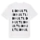 White t-shirt med Lidhult ordlek t-shirt