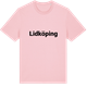 Pink Cotton t-shirt med Lidköping fetstil t-shirt
