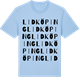 Blue Soul t-shirt med Lidköping ordlek t-shirt