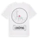 White t-shirt med Lidköping t-shirt