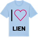 Blue Soul t-shirt med Jag älskar Lien t-shirt stort tryck