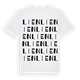 White t-shirt med Lien ordlek t-shirt