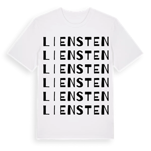 Liensten ordlek t-shirt – ekologisk bomull t-shirt från Pinshirt