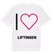 Jag älskar Liftingen t-shirt stort tryck