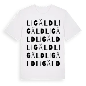 Ligäld ordlek t-shirt – ekologisk bomull t-shirt från Pinshirt