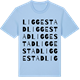 Blue Soul t-shirt med Liggestad ordlek t-shirt