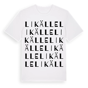Likälle ordlek t-shirt – ekologisk bomull t-shirt från Pinshirt