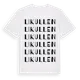White t-shirt med Likullen ordlek t-shirt