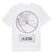 White t-shirt med Liljedal t-shirt