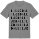 Mid Heather Gray t-shirt med Liljedal ordlek t-shirt
