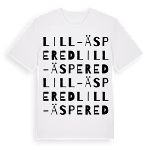 Lill-Äspered ordlek t-shirt – ekologisk bomull t-shirt från Pinshirt