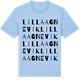 Blue Soul t-shirt med Lilla Agnevik ordlek t-shirt