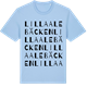 Blue Soul t-shirt med Lilla Alebäcken ordlek t-shirt