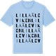 Blue Soul t-shirt med Lilla Äleviken ordlek t-shirt