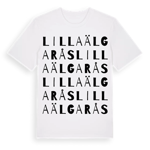 Lilla Älgarås ordlek t-shirt – ekologisk bomull t-shirt från Pinshirt