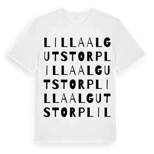 Lilla Algutstorp ordlek t-shirt – ekologisk bomull t-shirt från Pinshirt