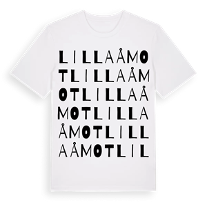Lilla Åmot ordlek t-shirt – ekologisk bomull t-shirt från Pinshirt