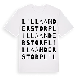 Lilla Anderstorp ordlek t-shirt – ekologisk bomull t-shirt från Pinshirt