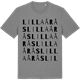Mid Heather Gray t-shirt med Lilla Årås ordlek t-shirt