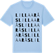 Blue Soul t-shirt med Lilla Arås ordlek t-shirt